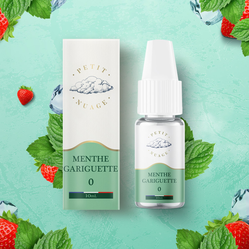 [004213-7970] Menthe Gariguette 10ml - Petit Nuage (0mg/ml)
