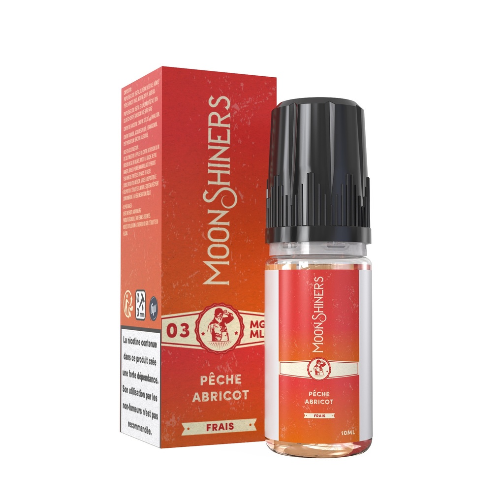 [004594-8569] Pêche Abricot 10ml - Moonshiners (3mg/ml)
