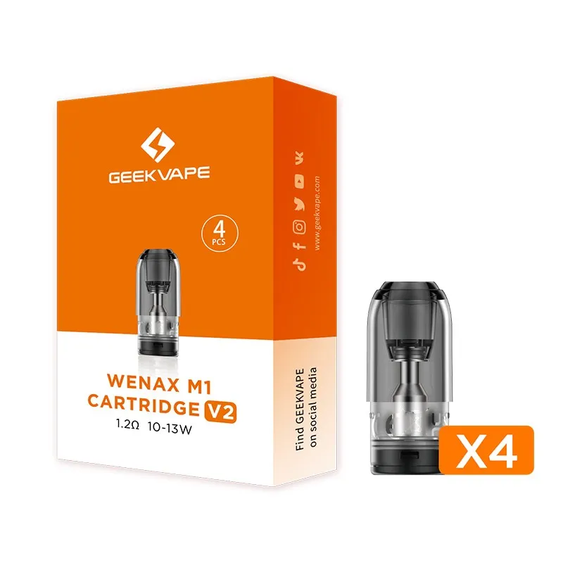 Cartouches Wenax M1 v2 x4 - GeekVape (1.2 Ohm)