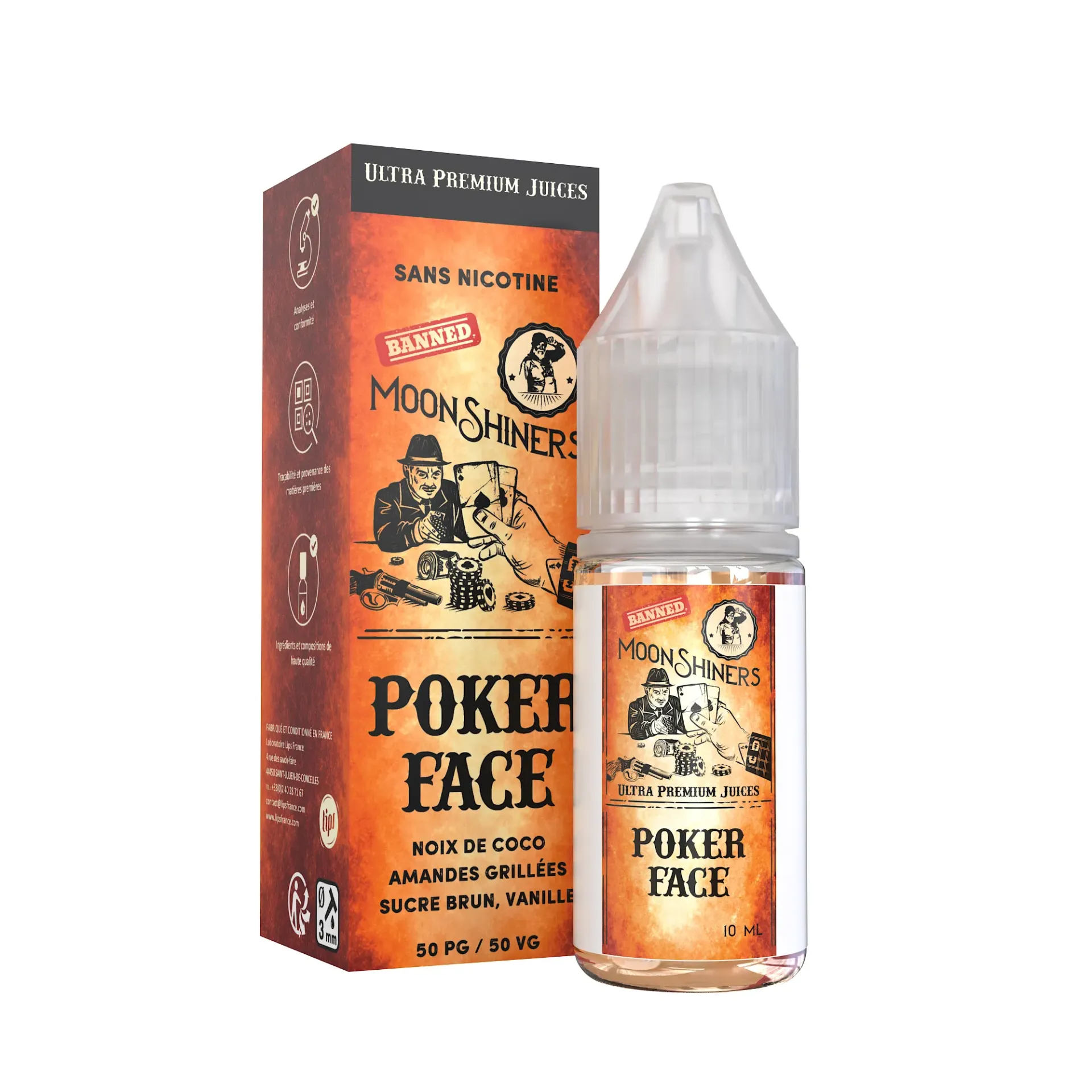 Poker Face 10ml - Moonshiners (3mg/ml)