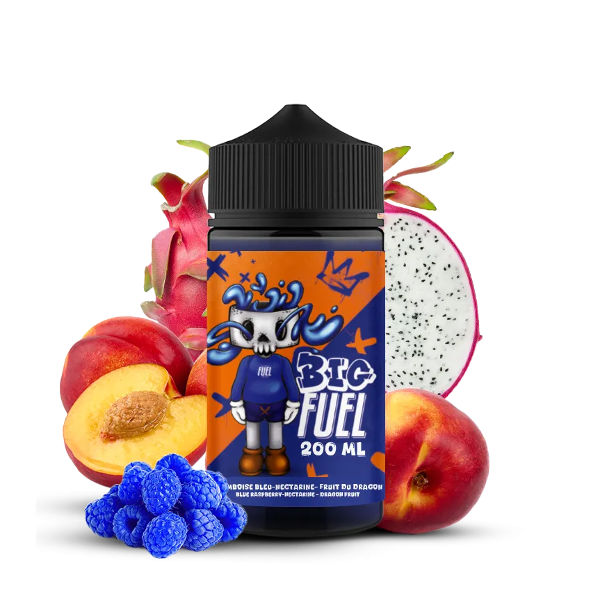 Framboise bleue Nectarine Fruit du dragon 200ml - Big Fuel